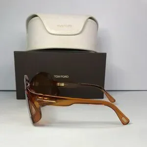 ?- New Authentic Tom Ford Brown Oversized Ladies Sunglasses FT0903 48E 68. 664bfdbac479b8fa6b8b6495.jpg main image 3